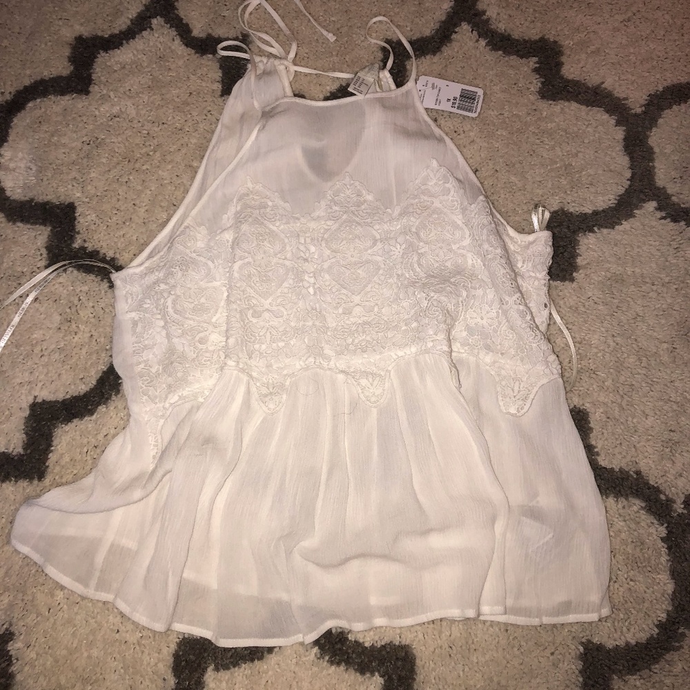 Crochet Peplum Halter Top